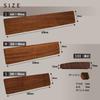 Melius Design Wooden Wrist Rest, Armrest, and Palm Rest for Keyboards, Solid Walnut, Premium Natural Wood with Non-Slip Surface (Large, 440mm Wide)