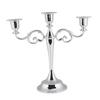 3 Arms Metal Candle Holder European   Candelabra Wedding Candlestick Home Decor (Gold)