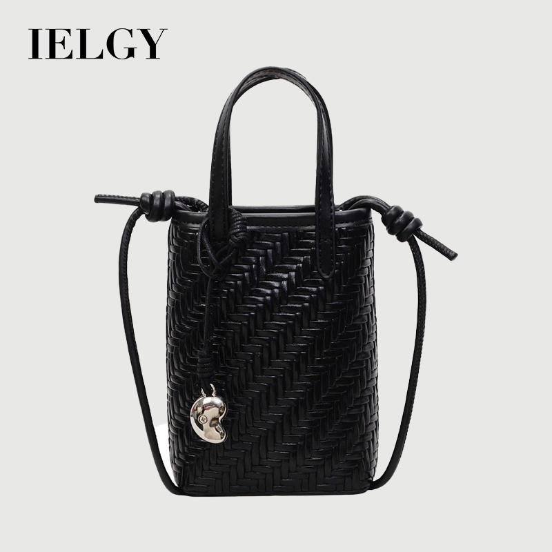 IELGY Summer All-Match Messenger Bag Fashion Portable Bucket Bag