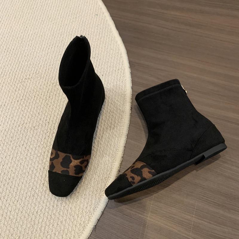 

Suding ретро короткие ботинки женская обувь 2025 новые весенне-осенние одинарные ботинки черные тонкие ботинки французские иностранные маленькие голые ботинки 40 чёрный
