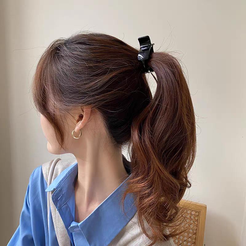 2pc Cute Solid Versatile Hair Claw Clips for Women Girls Hairpin Hairgrip for No Hurt To Hair Accessories Fixed Ponytail Tool