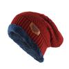 Autumn and Winter New Men's Knitted Hat, Adult Wool Plush Thickened Outdoor Thermal Pullover Hat