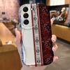 Geometric Floral Carpet Print Case for Samsung Galaxy S25 S24 S23 S22 S21 Ultra Plus S20 FE A73 A72 A71 4G A56 A55 5G A54 Cover