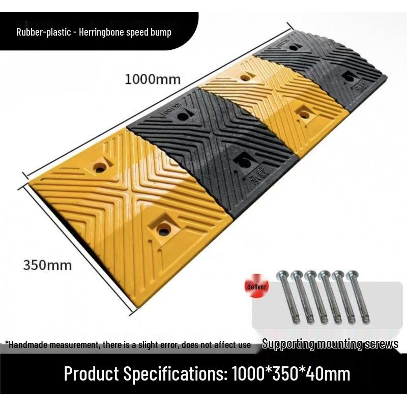 High-Quality Thickened Rubber Speed Bump for Road Safety
