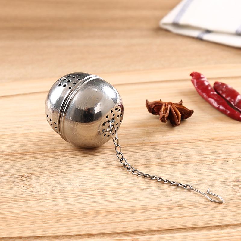 Sw Rust Steel Tea Ball Kitchen Seasoning Ball Soup Pot Spice Leak Tea Strainer Marinade Ball Soup Ball