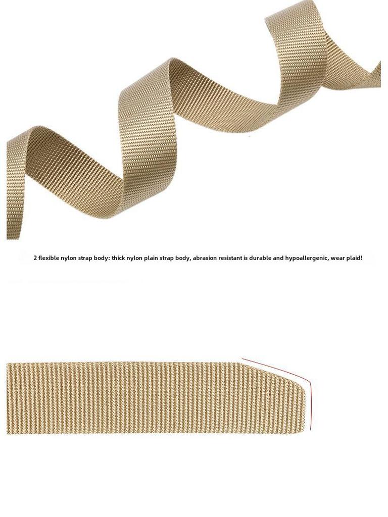 Elastic Tactical Nylon Belt with Alloy Buckle, Popular for Outdoor Use, Customizable Size