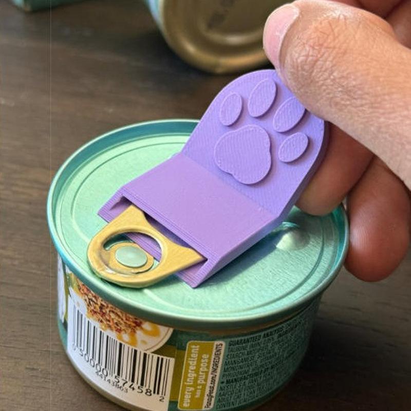 1-3pc Food Can Opener Pet Cat Food Bottle Opener Non-Slip Reusable Easy Can Beer Opener For Women Nail Enthusiasts Portable Tool