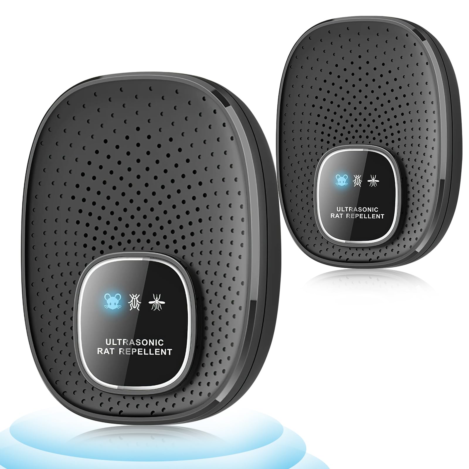 

Новый набор Gegoup Ультразвуковой отпугиватель вредителей Мощный Всенаправленный Автоматическая частота Безопасный и безвредный для домашних животных Эффективный радиус действия 230 татами Отпугивает и