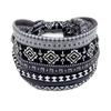 Bohemian Ethnic Print Yoga Headband - Wide Elastic, Sweat-Absorbing Headscarf