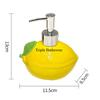 1pc Ceramic Lemon Liquid Soap Dispenser Shampoo Bottle Lotion Bottle Wrist Strap Soap Dispenser Bathroom Travel Supplies