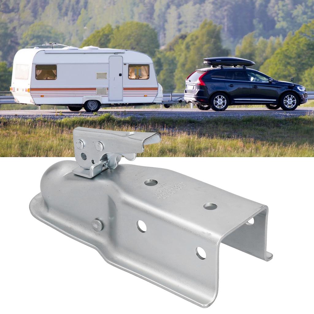 2in Trailer Hitch Ball Coupler Lock 3in Channel 5000Lbs/2268kg Zinc Plated Die‑Cast Steel High Secur