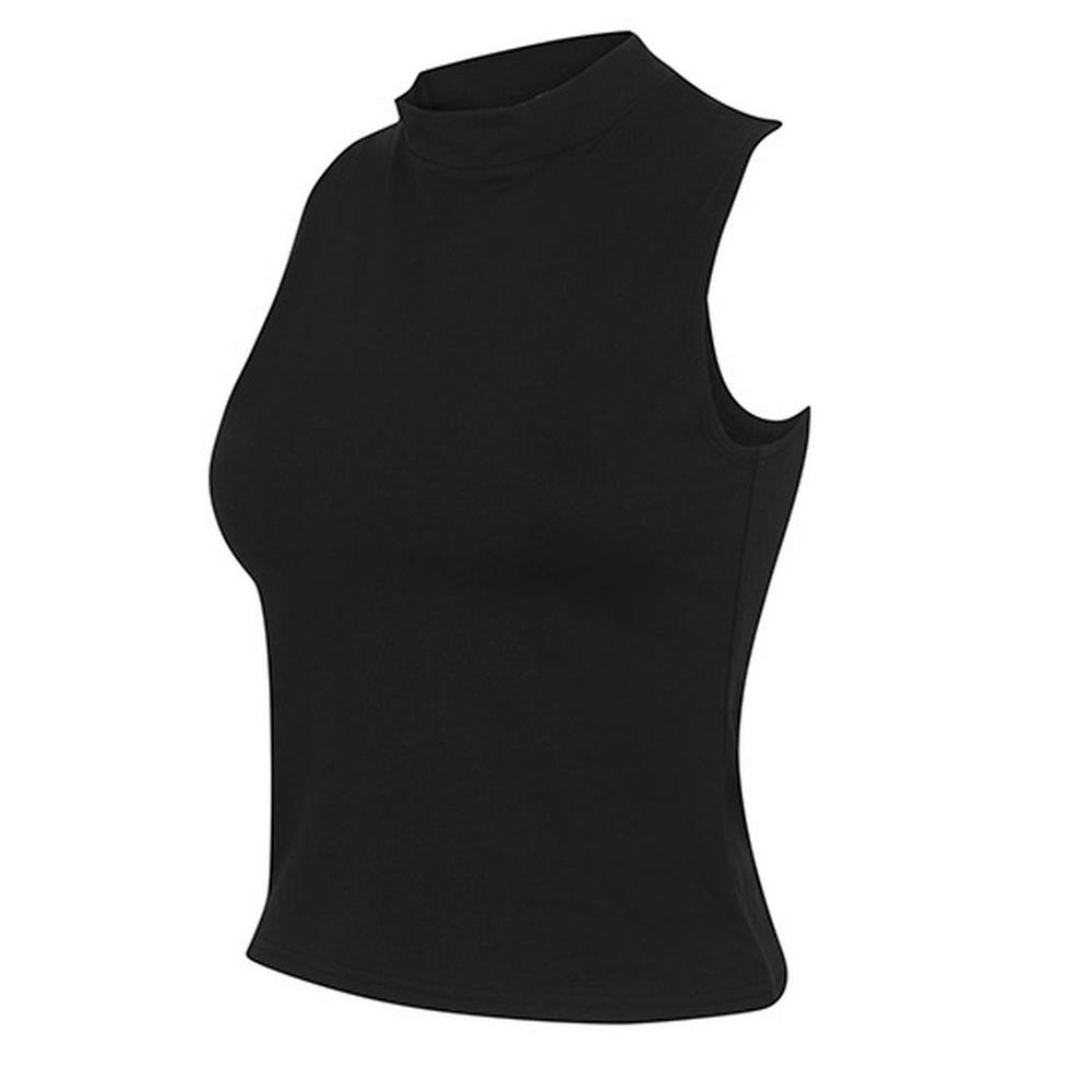 SkinniFit Women Womens/Ladies High-Neck Crop Top