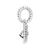 Pandora Embedded Design Silver Pendant Women jewelry Purple 798854C03