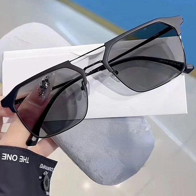Ochelari fotocromatici la modă pentru miopie Ochelari unisex pentru vedere aproape Ochelari de ochi vintage care schimbă culoarea bărbați pentru femei Ochelari cu dioptrie minus