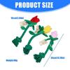 Dog Toy Rose Shape With Squeaky Stimulating Bells And Easy Gripping Handle for Puppies Training Dog Toy