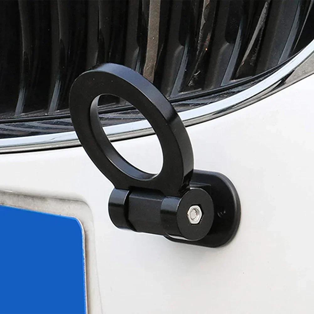ABS Car Styling Trailer Hooks Sticker Decoration Car Auto Rear Front Trailer Simulation Racing Ring Vehicle Towing Hook For BMW