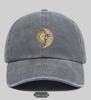 Retro American Washed Denim Baseball Cap - Casual Outdoor Style