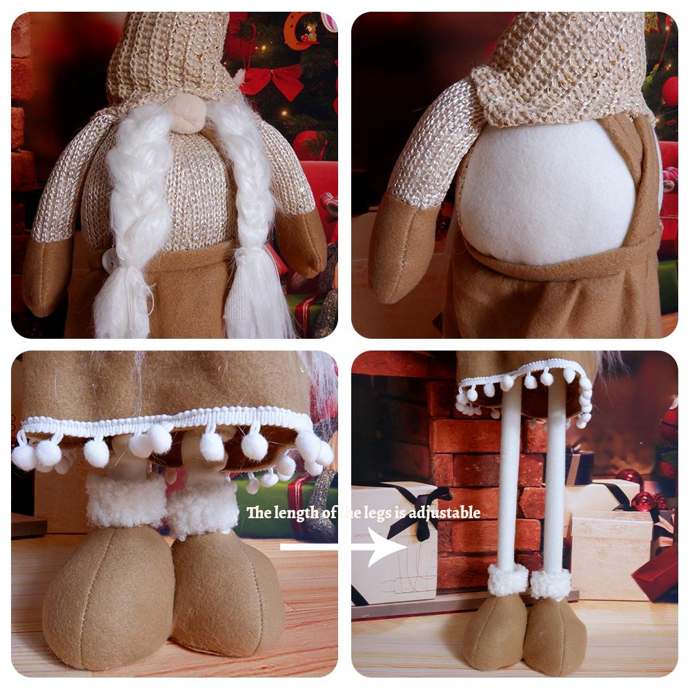 Stretch Gandalf Plysj Juledukker Barn Julegaver Hage Dverg Nyttår Navidad Hjemmepynt Juletrepynt