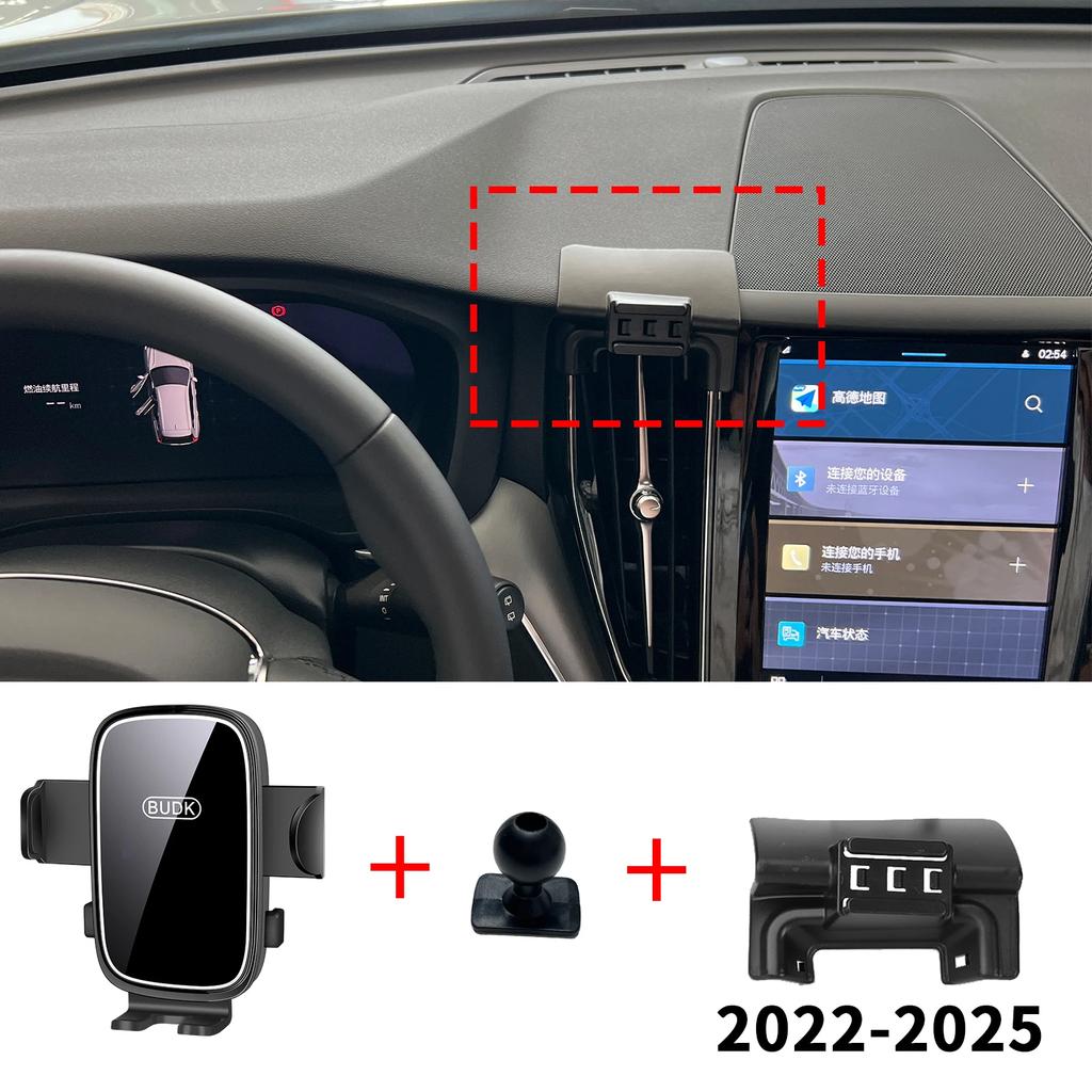 Car Mobile Phone Holder Accessories for Volvo XC60 2018~2025 GPS Bracket Navigation Stand Auto