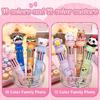 4Pcs Multicoloured Ballpoint Pen Set with Retractable Designs 0.5mm Tip For Students, Teachers and Professional Writing
