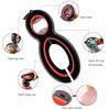 Kitchen Gadget Stainless Steel 8-Character Can Openers Creative Six-in-One Can Openers Pear-Shaped Beer Bottle Opener