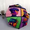 Printed Gorillaz band Folding Umbrella,Outdoor,Leisure,And Travel Umbrella,Durable Umbrella Fabric,Birthday And Holiday Gift