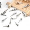 10pcs Retro Cone Charms Pendants Stainless Steel No Fade Bullet Spike Bead Charm for Necklace Earring Jewelry Making Findings