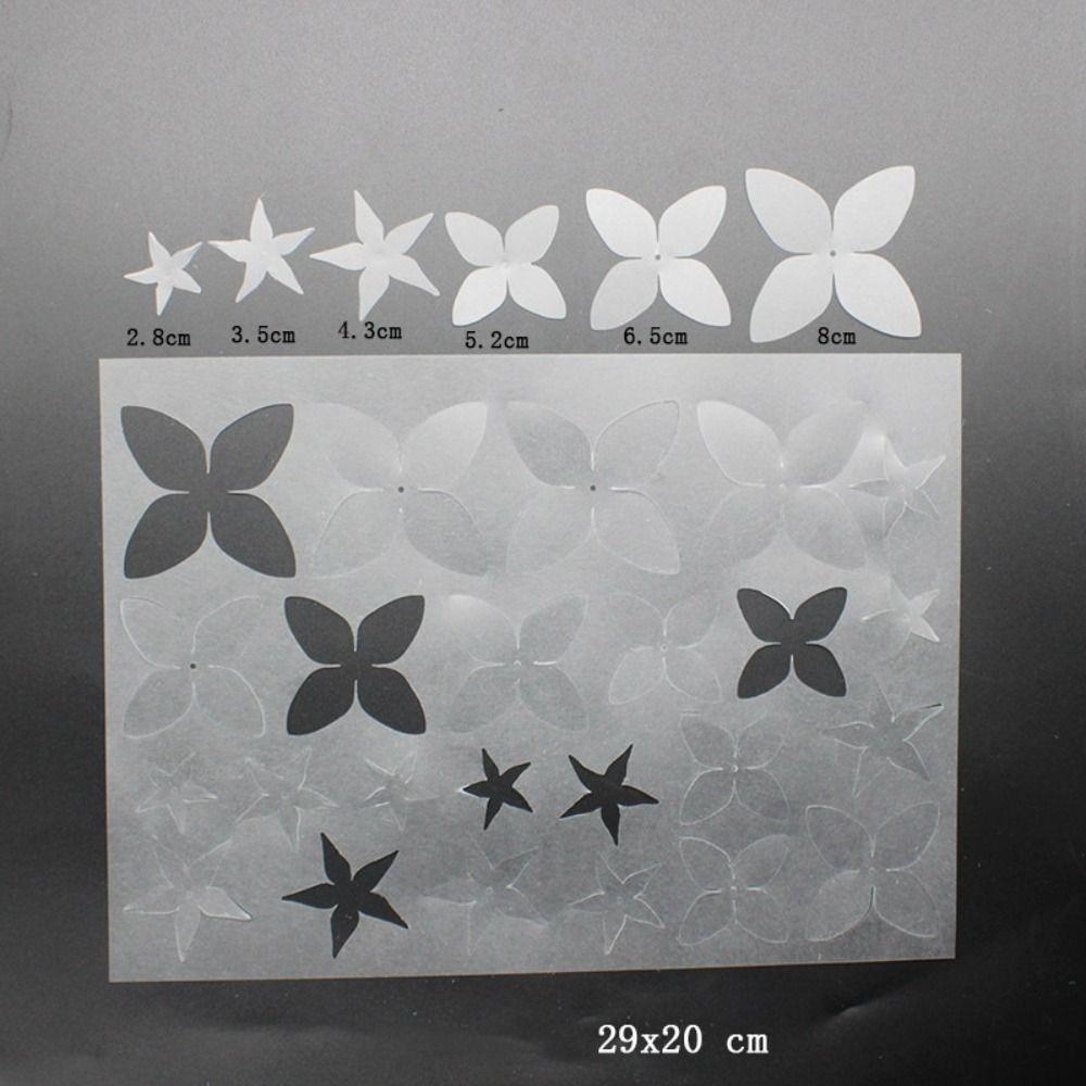 2 Vel Bloemenpatroon Krimpplastic Papier Shrinky Kunstpapier Accessoireset DIY Sieraden