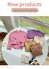 Korean Kids' Soft Knit Autumn Ruffled Turtleneck Long-Sleeve Top