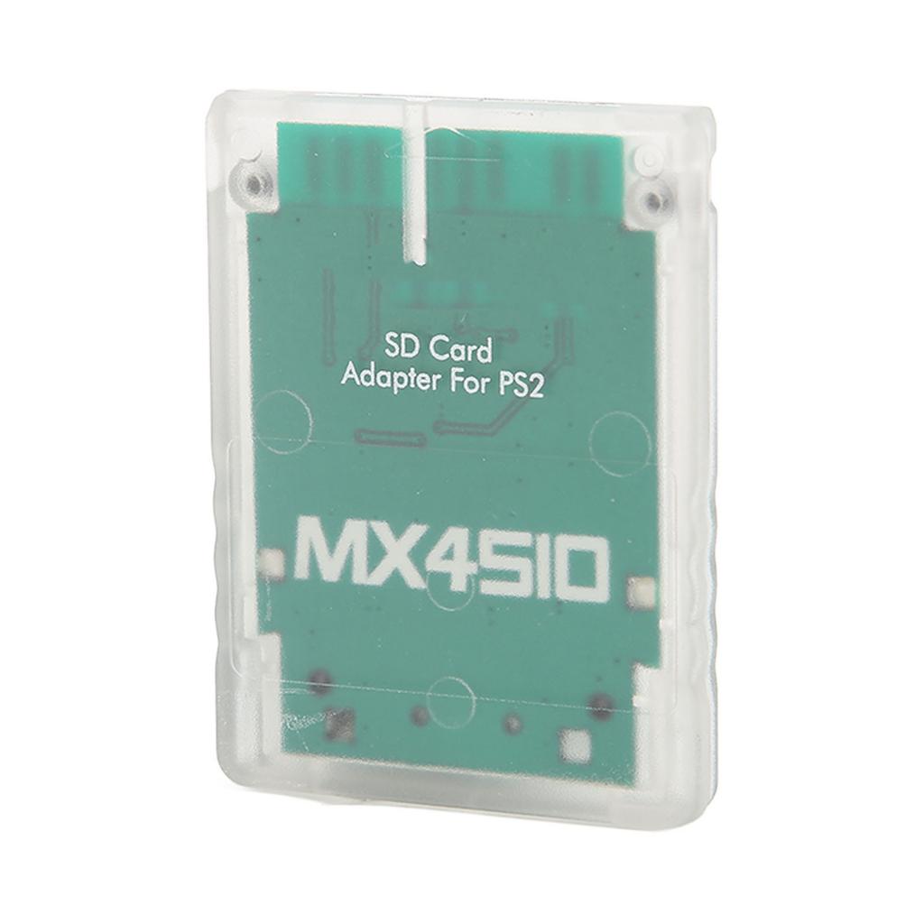 Storage Card Adapter Transparent Plug and Play Professional Game Console Memory Card Reader for PS2