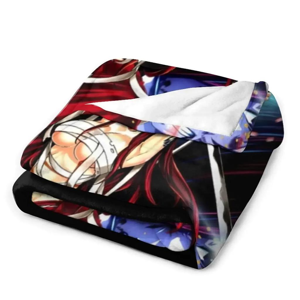 Swordswomen Erza Throw Blanket Giant Sofa Thermals For Travel Sofa Quilt Blankets
