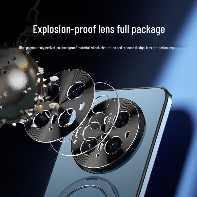 Aimeichen 360° Rotating Stand Frosted Silicone Phone Case for Huawei Mate 70 Series