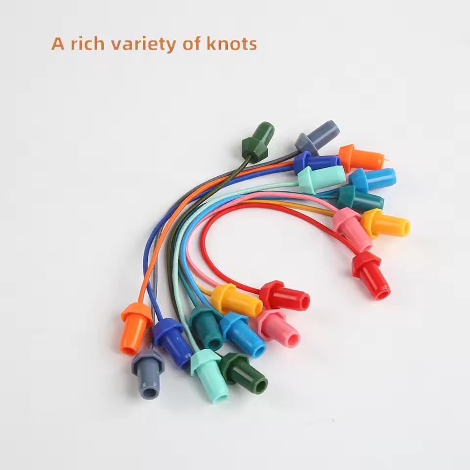 Twisted Rope Puzzle Game Brainy Knots Rope Untangling Board Game, Rope Knots Challenge Game, String Solution Central Lacing Toys