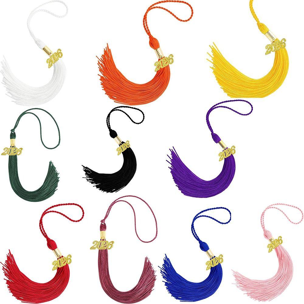 Polyester Alloy Academic Tassel Hanging Pure Color Student Dress Up Tassel  Souvenir Gifts