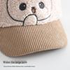 Kids' Autumn/Winter Windproof Warm Duckbill Cap with Cartoon Rabbit Design
