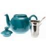 This 600ml Aqua teapot from the home of authentic British black tea is perfect for home use. Its charming round shape and fine-mesh stainless steel