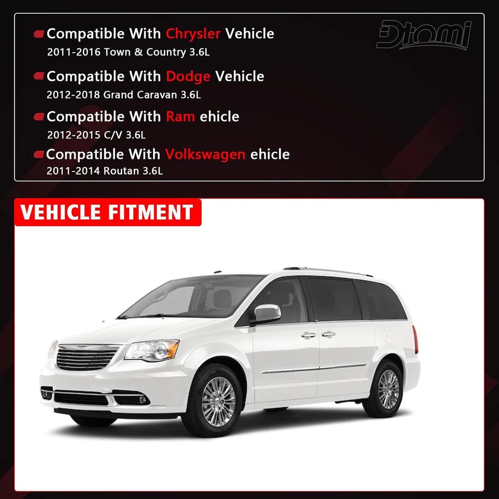 Engine And Cabin Air Filter Compatible With Chrysler Dodge Volkswagen Vehicle Town & Country 2011-2016, Grand Caravan 2011-, C/V 2012-2015,
