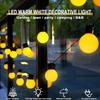 10M Outdoor Solar G40 Bulb LED String Lights Waterproof Solar Lights Decor For Courtyards Pavilions Gardens Streets Holidays