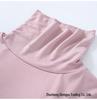 Modal Padded High Neck Long Sleeve Slimming T-Shirt with Built-in Bra for Women - Autumn/Spring.