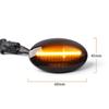 Powerful 2Piece Black LED Dynamic Side Marker Lights Car Fender Light For Opel Corsa B Corsa C Astra F Combo B Combo C