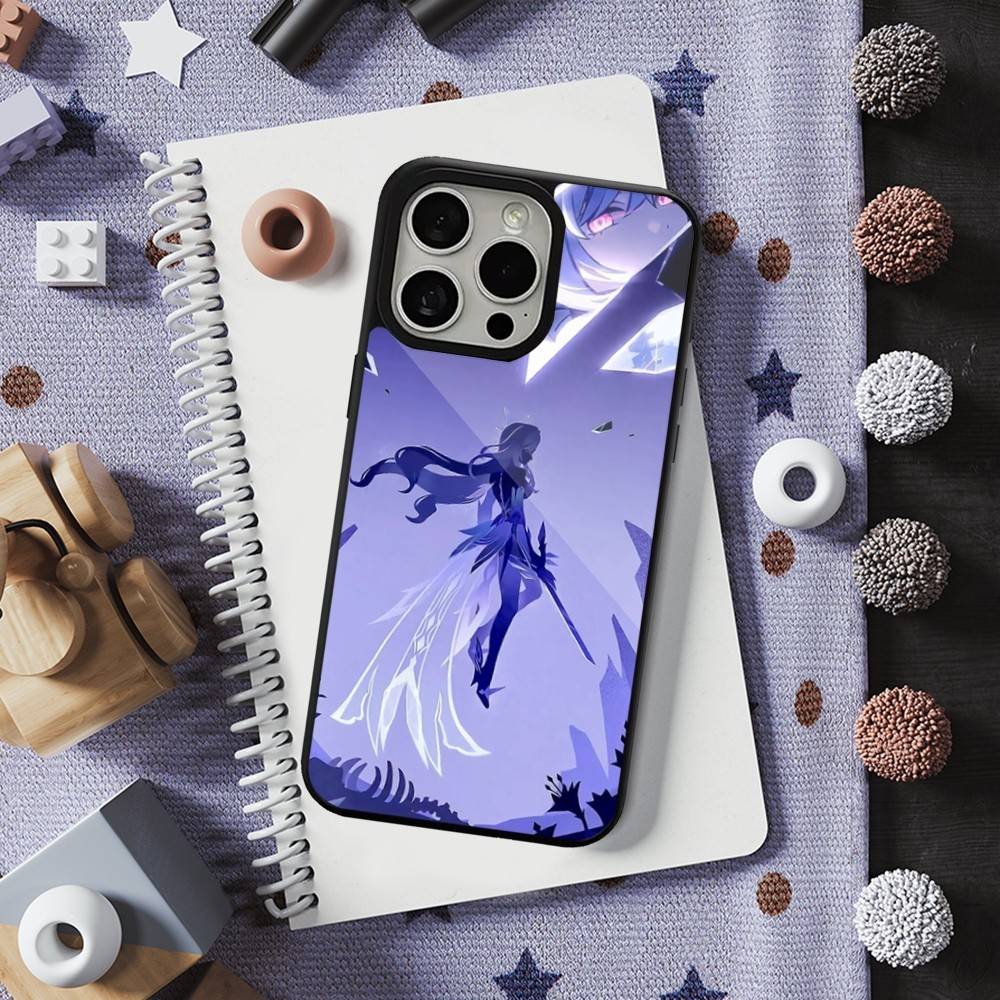 Genshin Impact Skirk Game For iPhone 15,Mini,13,Max,11,12,Pro,16,17,14,Plus,For Magsafe,Magnetic Wireless Charging Case