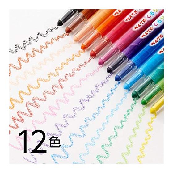 Pentel Colored Pencil Kururira 12 Color Set GTW-12