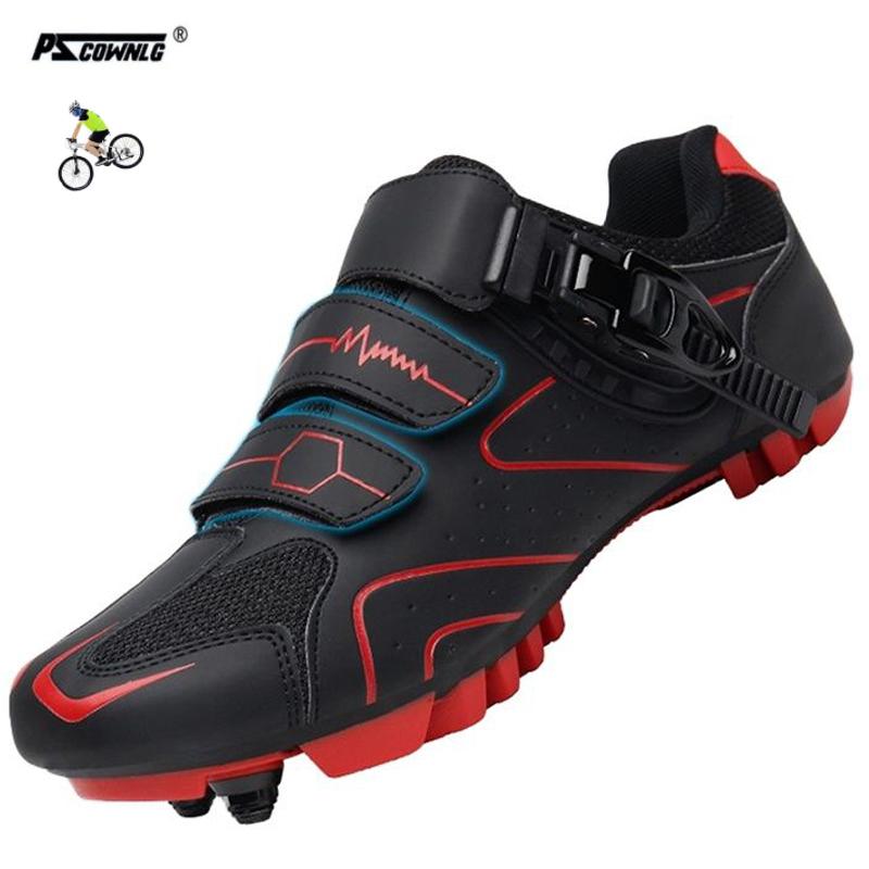 Mountain Bike Shoes Mens Cycling Shoes MTB Shoes Quick Ratchet Buckle Compatible with SPD System Pedal for Indoor and Outdoor Mo blu