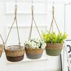 Woven Hanging Basket for Pothos - Creative Balcony Flower Pot