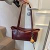 2025 simple retro texture large capacity commuter bag square student leisure tote bag portable shoulder messenger bag