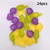 Durable Reusable Plastic Ice Cubes 8/24PCS Assorted Shapes Long Lasting Cooling for Summer Drinks Holiday Party Gift