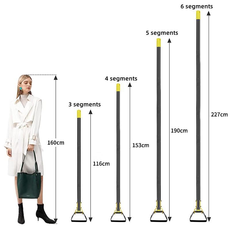 Allsome Garden Weeding Tool 1.2/1.6/2/2.4M Stainless Steel Sharp Stirrup Loop Hoe with Triangle Head and Long Handle Hoe Tool