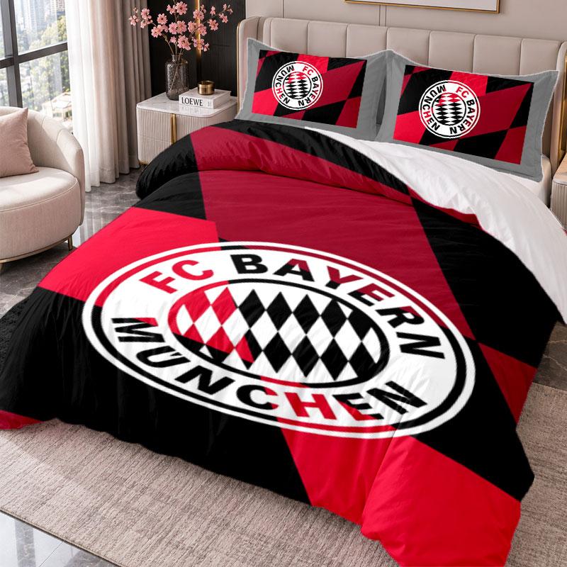 Bayern Munich 3Pcs Bedding Set Duvet Cover With Two Pillowcases For Bedroom Home Decoration