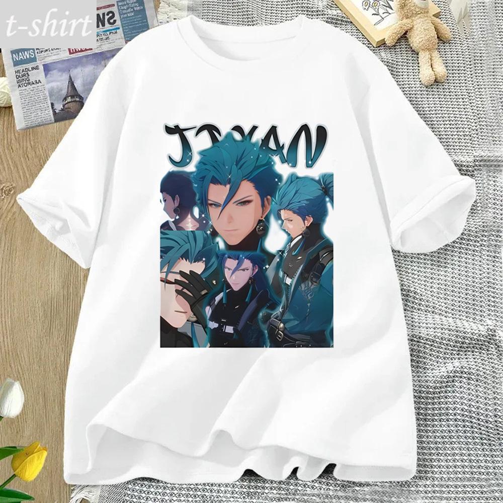 Wuthering Waves Graphic Women T-shirts Anime Comic Short Sleeve Tee Shirt Female Fashion 2024 Game Print Woman Clothes Y2k Tops