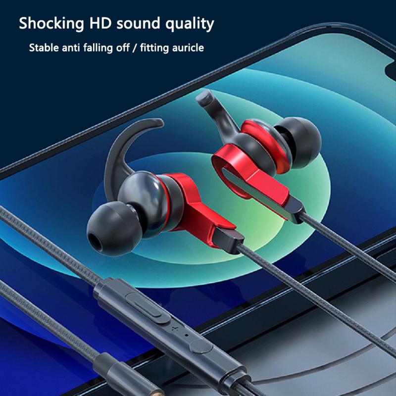 S39 3.5mm Wired Headset In-ear Stereo Bass Music Earbuds Smart Gaming Headphones Mobile Computer